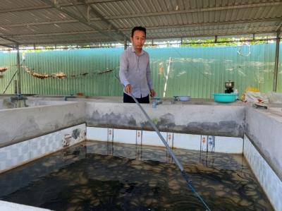 NUÔI LƯƠN NƯỚC XẢ TRÀN, KHÔNG GIÁ THỂ TRONG BỂ XI MĂNG